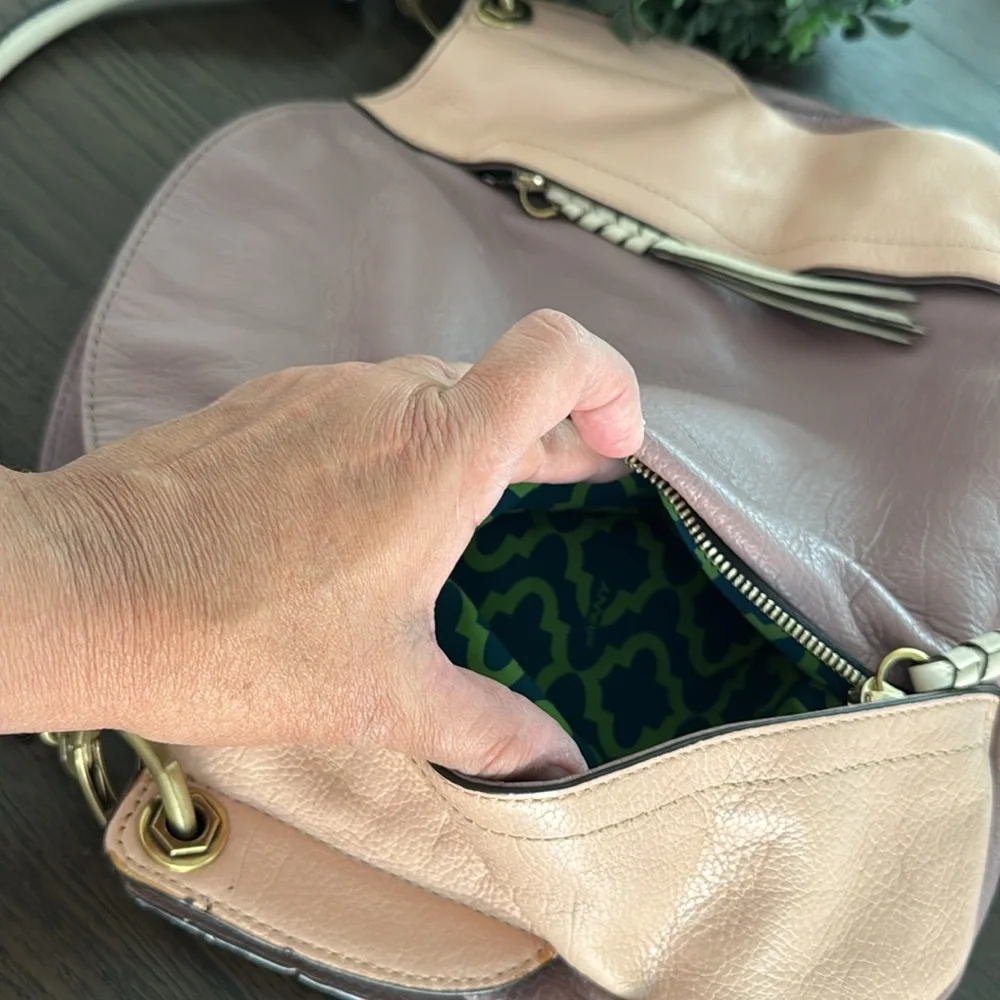 orYANY Pink and Cream Hobo Bag - Picture 4 of 12